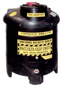 Waste fluid recovorey tank
