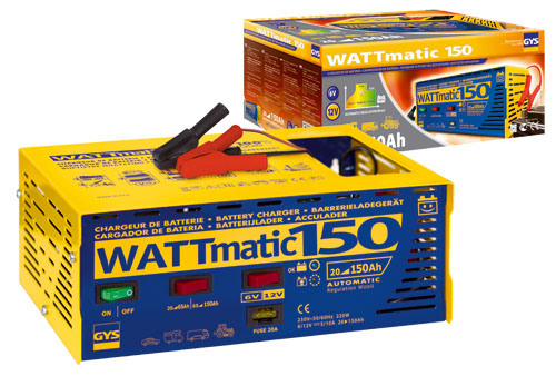 WATTMATIC 150/180 - Automatic battery charger 6 V ali 12 V 